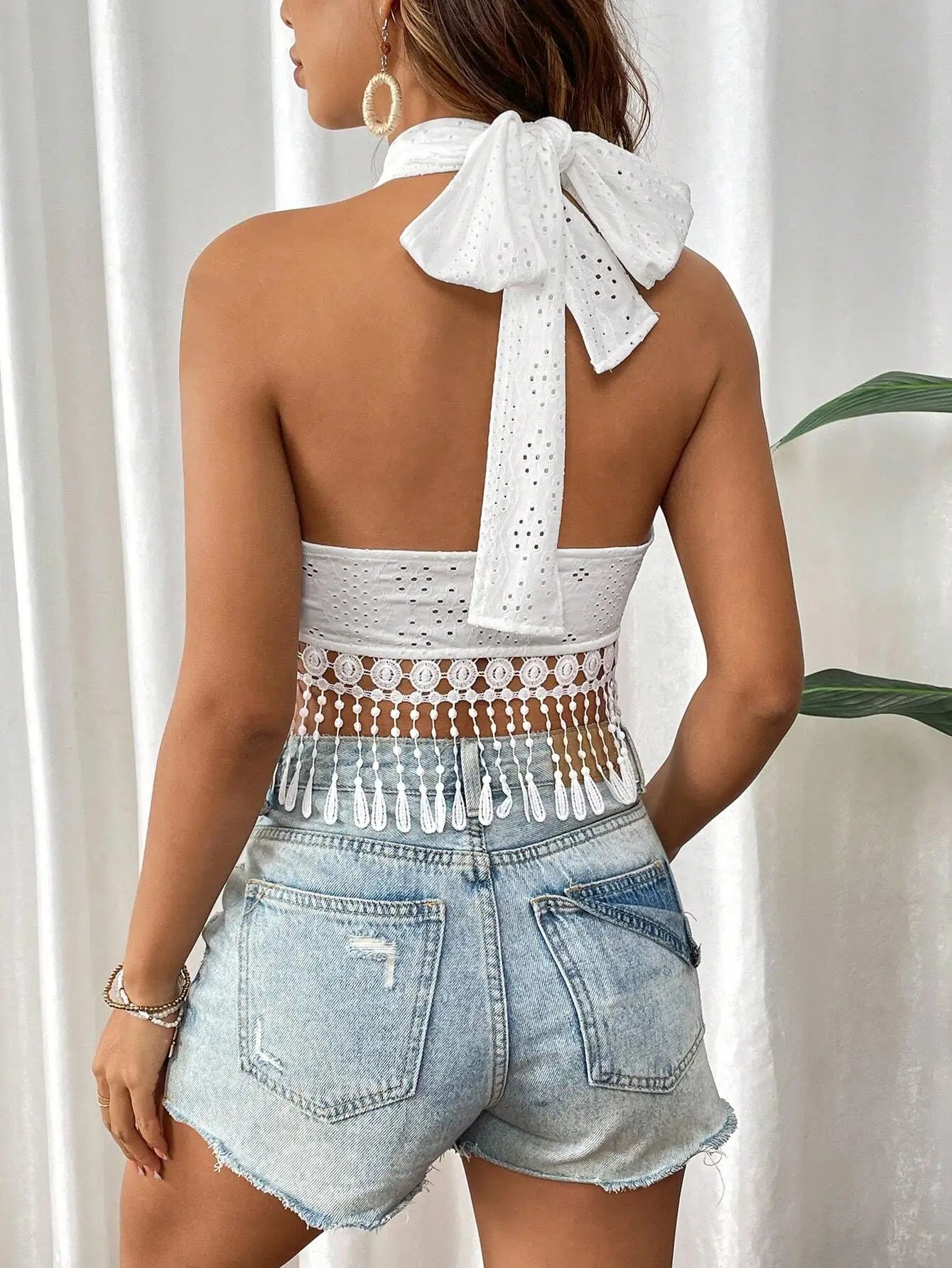 Elegant lace occasion top for women | Vita -3