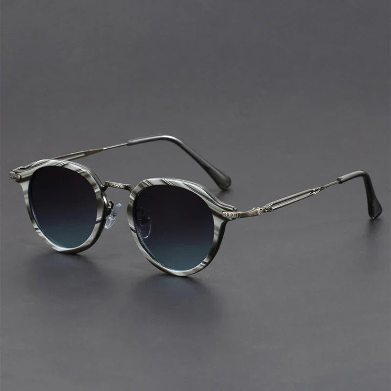Sleek lightweight anti-glare metal sunglasses for men | Brunelo -8