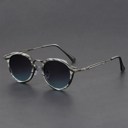 Sleek lightweight anti-glare metal sunglasses for men | Brunelo -8