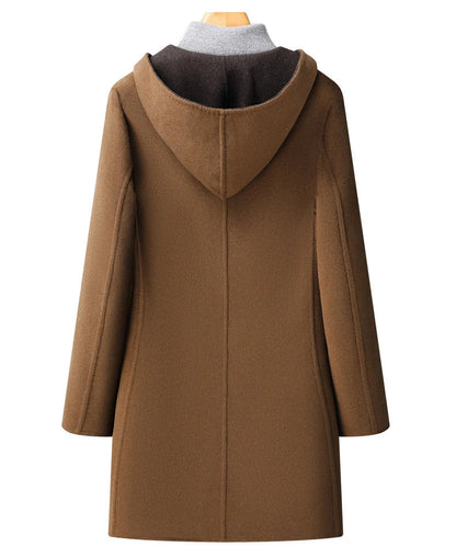 Classic Hooded Mid Length Overcoat for men | Arden