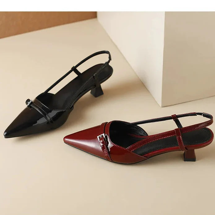 Pointed Slingback Kitten Heel Pumps for women | Arlisse