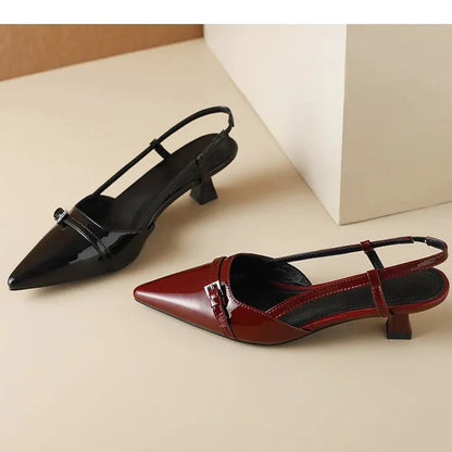 Pointed Slingback Kitten Heel Pumps for women | Arlisse