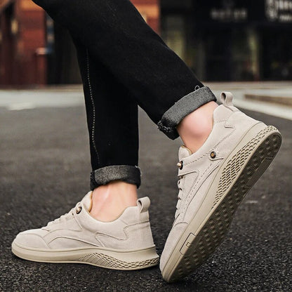 Classic comfortable suede leather everyday sneakers for men | 1987 -10