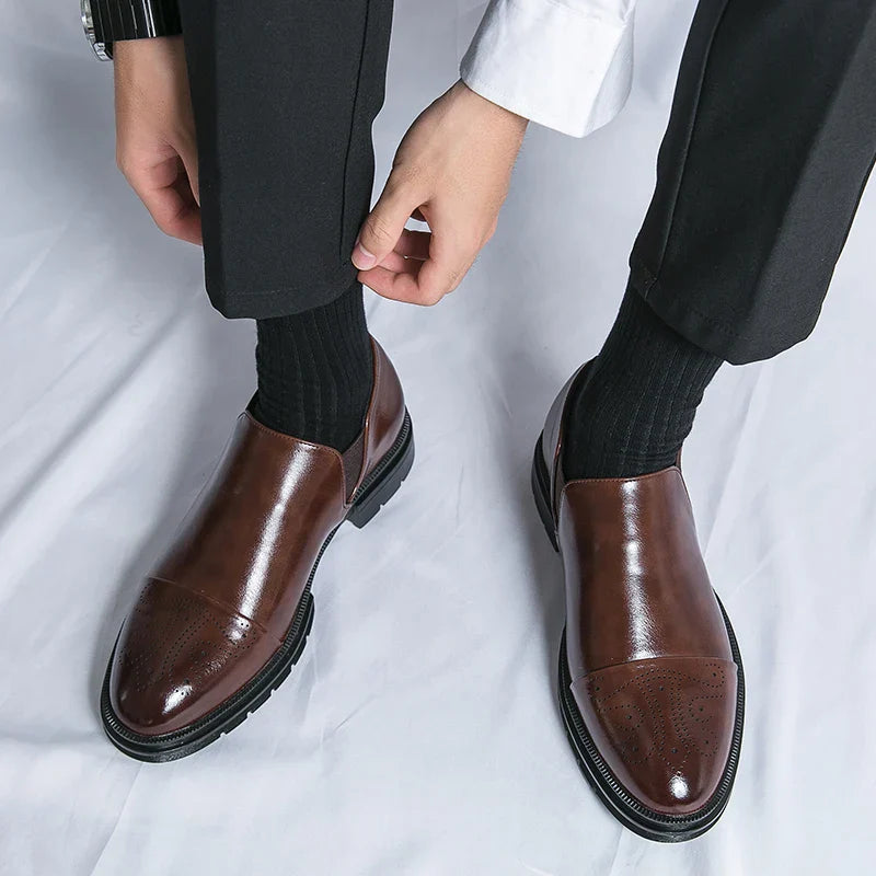 Classic Slip On Panel Dress Shoes for women | Rafael