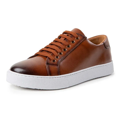 Polished lace-up classic sneakers for men | Emiliano Vero