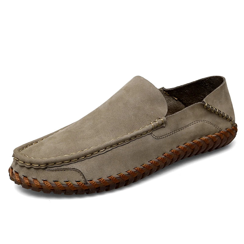 Handmade breathable leather slip-on loafers for men | Bennett -12