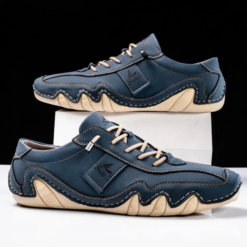Classic Handcrafted Wavy Sole Shoes for men | Matteo