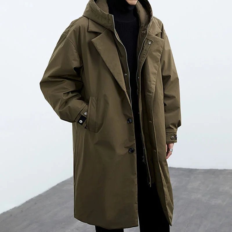 Tailored lightweight wind-resistant overcoat for men | Kensington -1