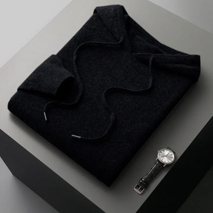 Minimalist soft knit hoodie for men | Casvian Core