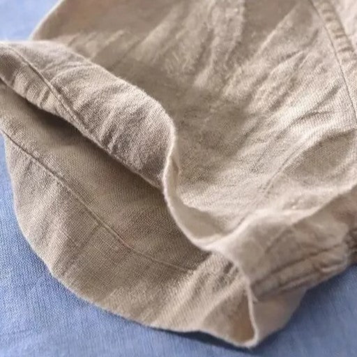 Classic breathable long-sleeve linen shirt for men | Pacific -8
