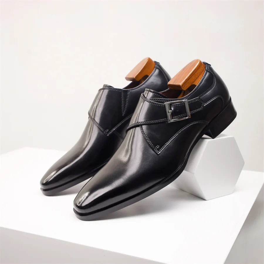 Handcrafted monk strap dress shoes for men | Lorenzo Milan