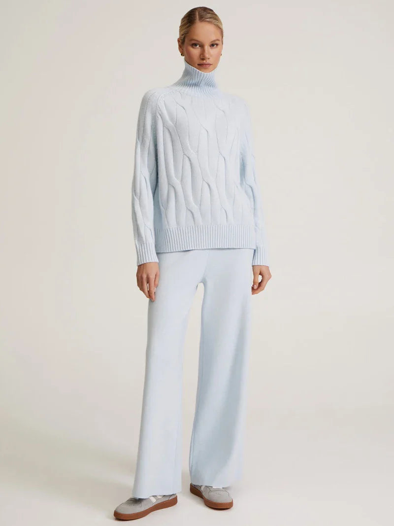 Soft knit turtleneck lounge set for women | Noelle Haven