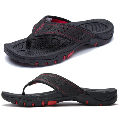Athletic flip flops with structured arch support for men | Torin
