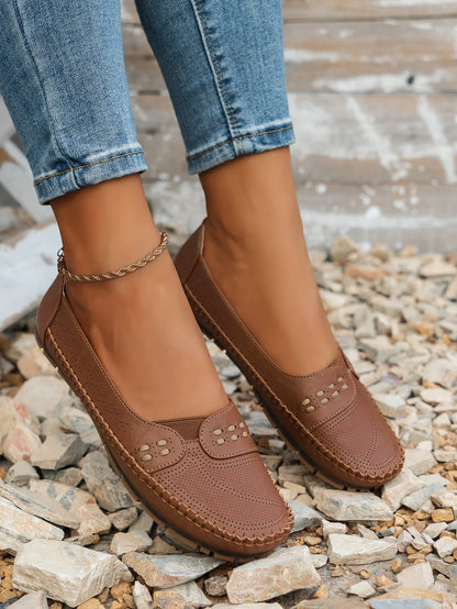 Lightweight cushioned slip-on loafers for women | Elodie Faye