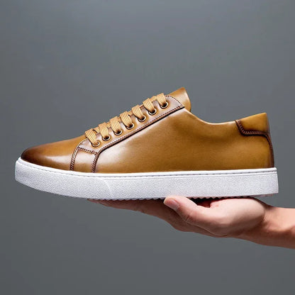 Polished lace-up classic sneakers for men | Emiliano Vero