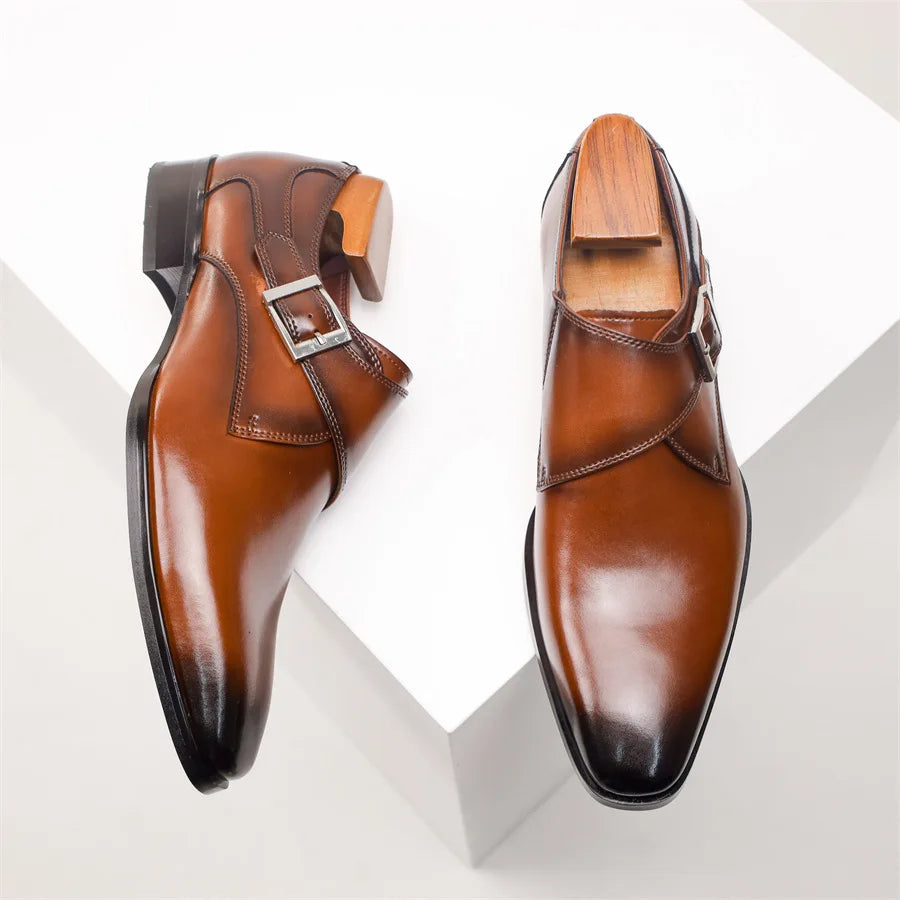 Handcrafted monk strap dress shoes for men | Lorenzo Milan