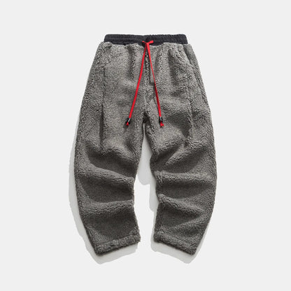 Relaxed thick fleece drawstring sweatpants for men | Weekender -7