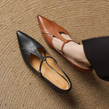 Pointed Toe Buckle Strap Stiletto Heels for women | Alessandra