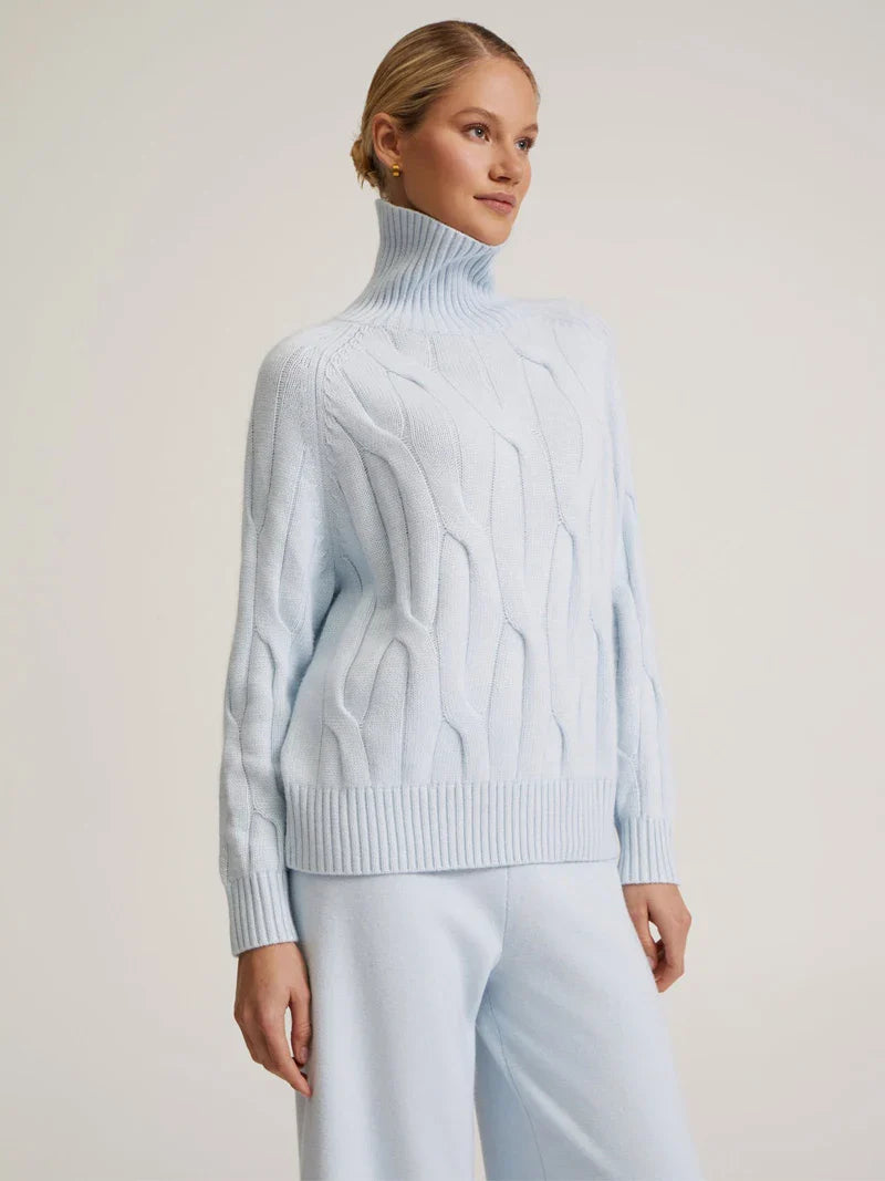 Soft knit turtleneck lounge set for women | Noelle Haven