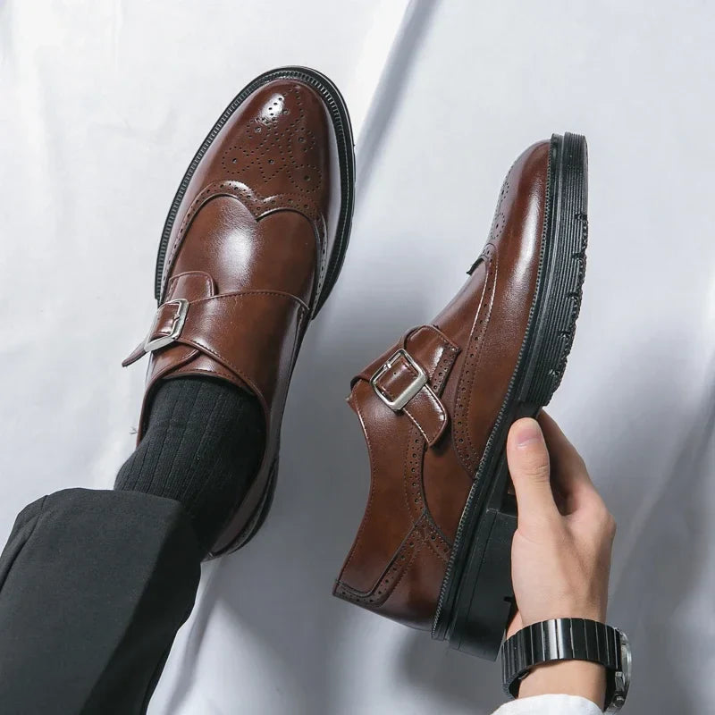 Classic Side Buckle Dress Shoes for men | Marcello