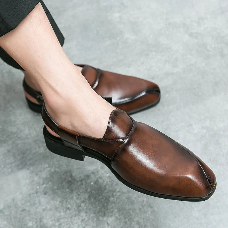 Elegant slip-on slingback loafers for men | Ravello -11