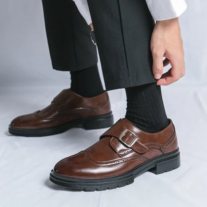 Classic Side Buckle Dress Shoes for men | Marcello