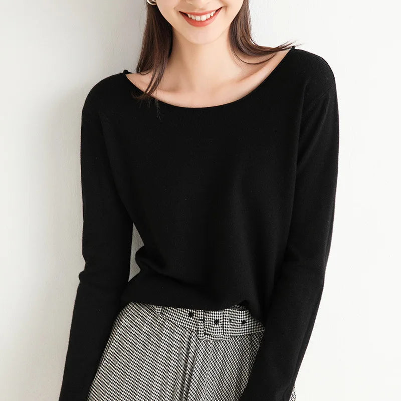 Lightweight fine knit relaxed top for women | Elara Mist