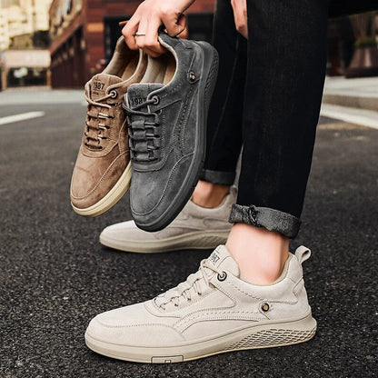 Classic comfortable suede leather everyday sneakers for men | 1987 -18