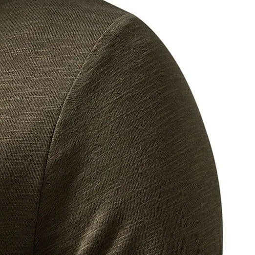 Slim soft cotton classic henley top for men | Dixon -8