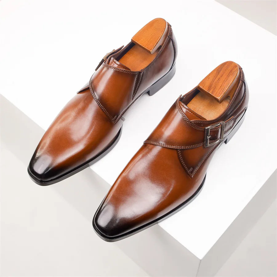 Handcrafted monk strap dress shoes for men | Lorenzo Milan