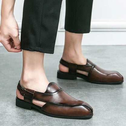 Elegant slip-on slingback loafers for men | Ravello -8
