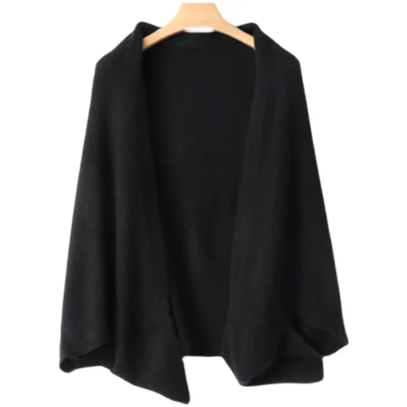 Draped shawl cape and scarf for women | Casvian Lune