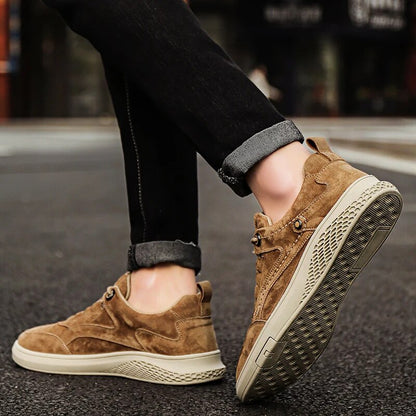 Classic comfortable suede leather everyday sneakers for men | 1987 -15