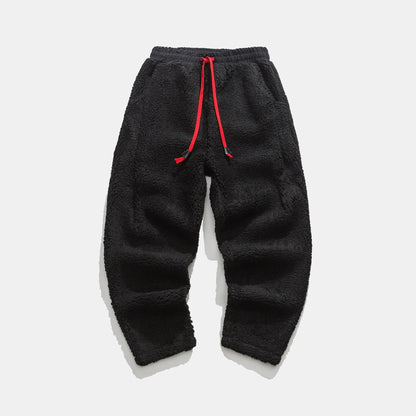 Relaxed thick fleece drawstring sweatpants for men | Weekender -6