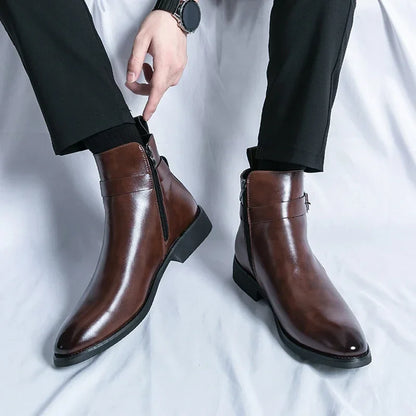 Classic Side Zip Chelsea Boots for men | Renzo