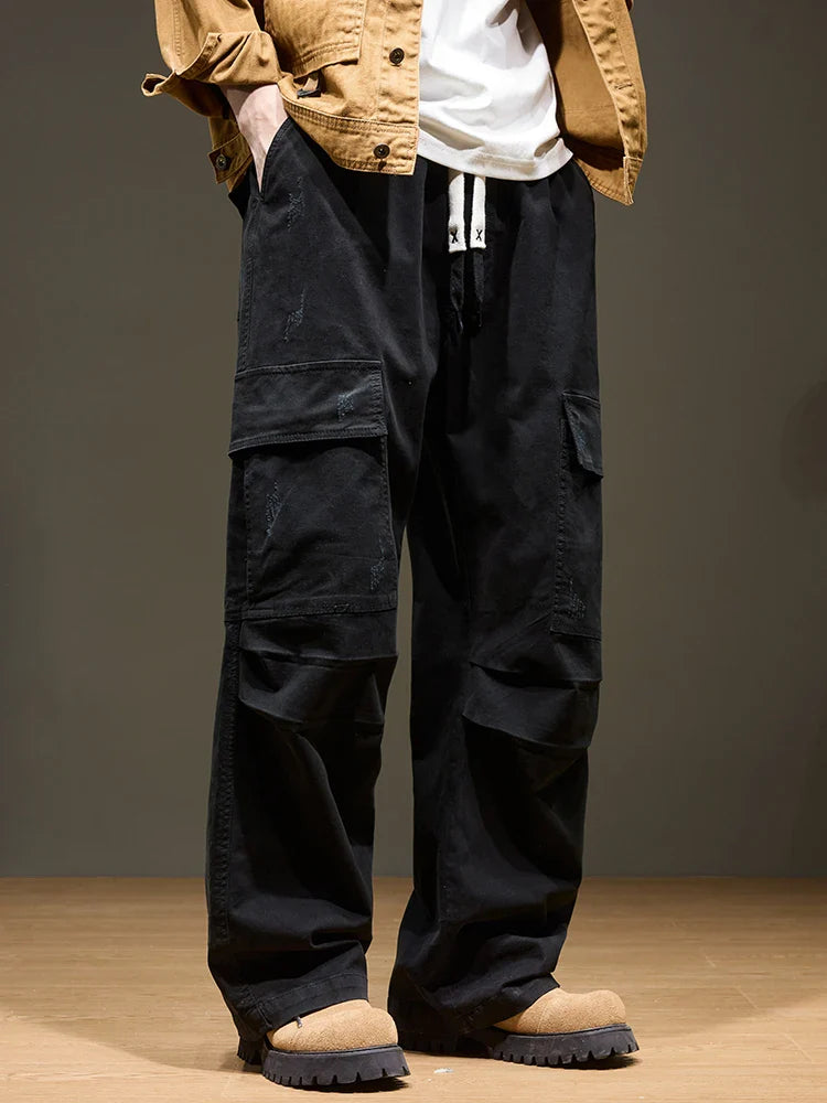 Relaxed utility cargo trousers for men | Ridgeline -11