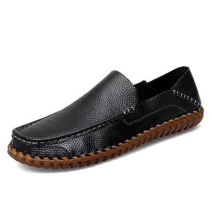 Handmade breathable leather slip-on loafers for men | Bennett -15
