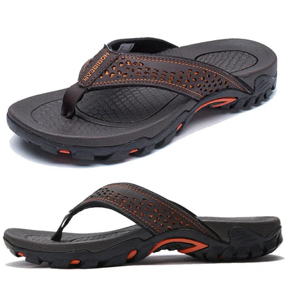 Athletic flip flops with structured arch support for men | Torin