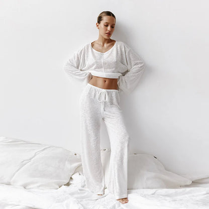 Breezy roundneck loungewear set for women | Mara Ease
