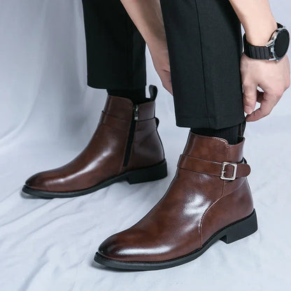 Classic Side Zip Chelsea Boots for men | Renzo