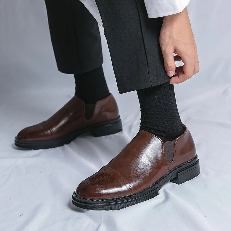 Classic Slip On Panel Dress Shoes for women | Rafael