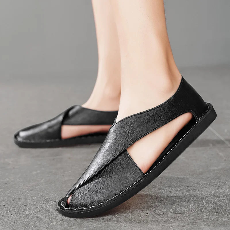 Handcrafted crossover strap sandals for women | Nomad Riviera