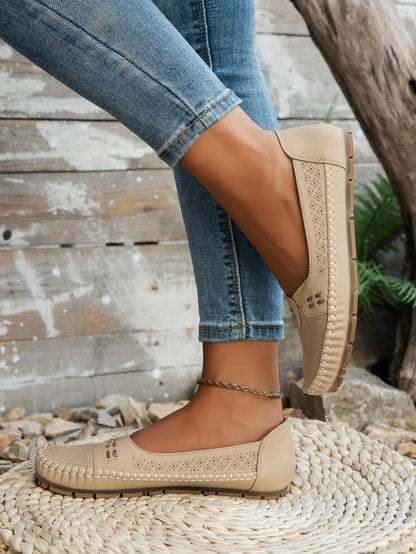 Lightweight cushioned slip-on loafers for women | Elodie Faye