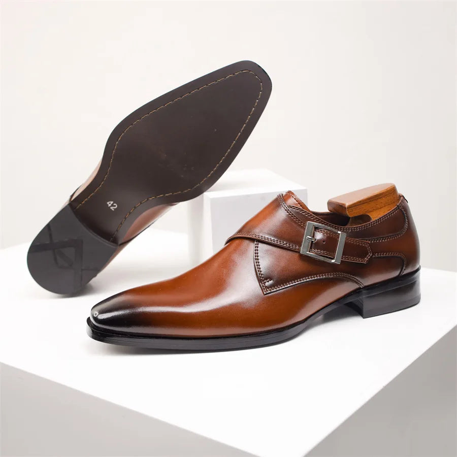 Handcrafted monk strap dress shoes for men | Lorenzo Milan