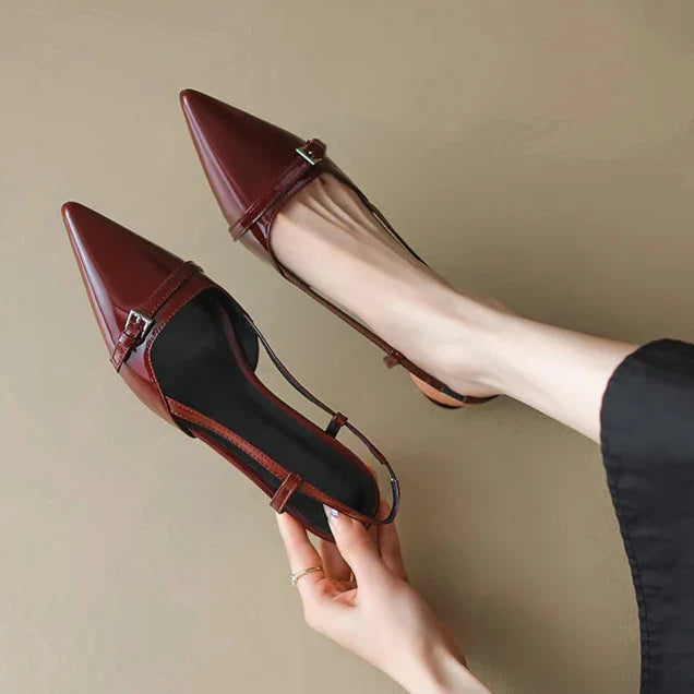 Pointed Slingback Kitten Heel Pumps for women | Arlisse