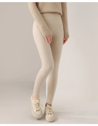 High-waisted soft knit leggings for women | Pure Comfort