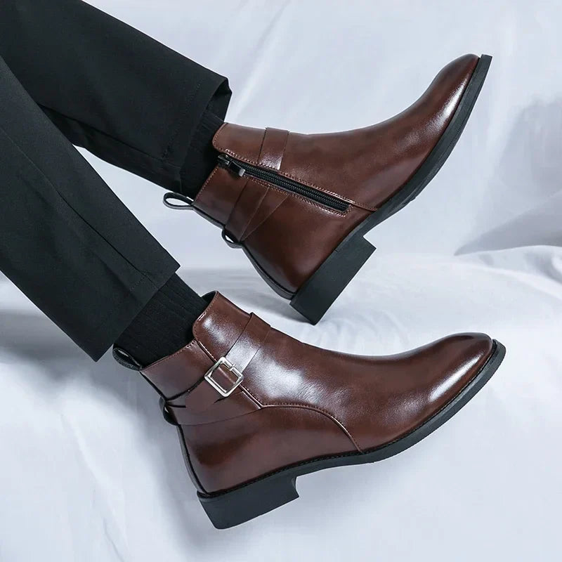 Classic Side Zip Chelsea Boots for men | Renzo