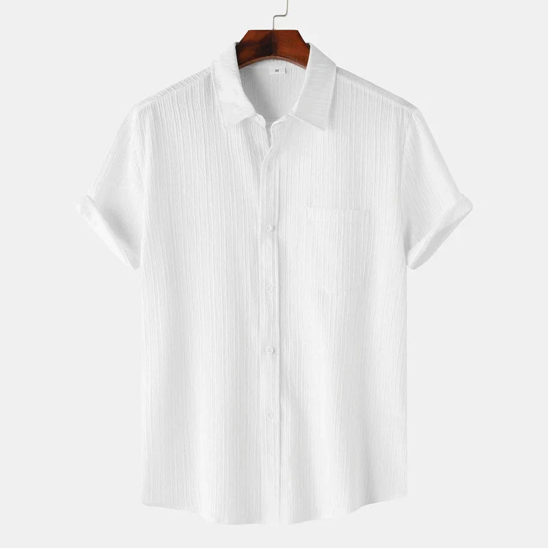 Breathable lightweight linen casual shirt for men | Coastal -9