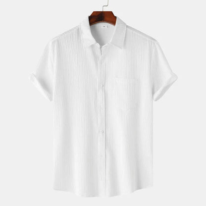 Breathable lightweight linen casual shirt for men | Coastal -9