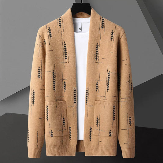 Heritage knit relaxed cardigan for men | Vendici -1